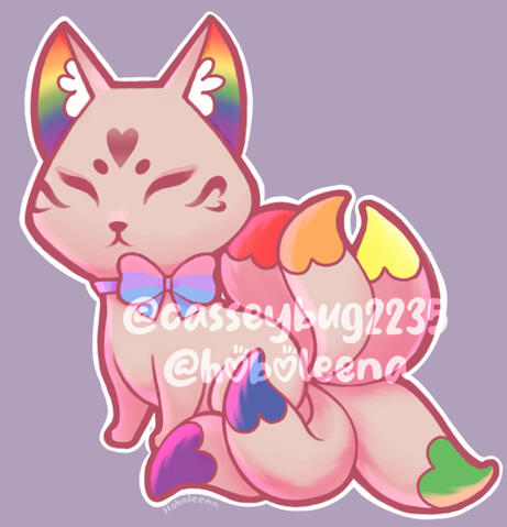Rainbow Kitsune